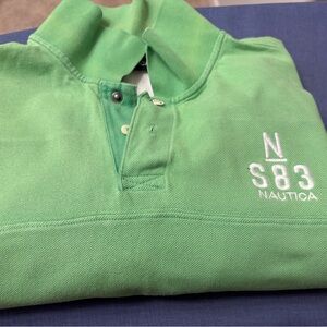 Nautica Mint Green Polo with Embroidered Logo
